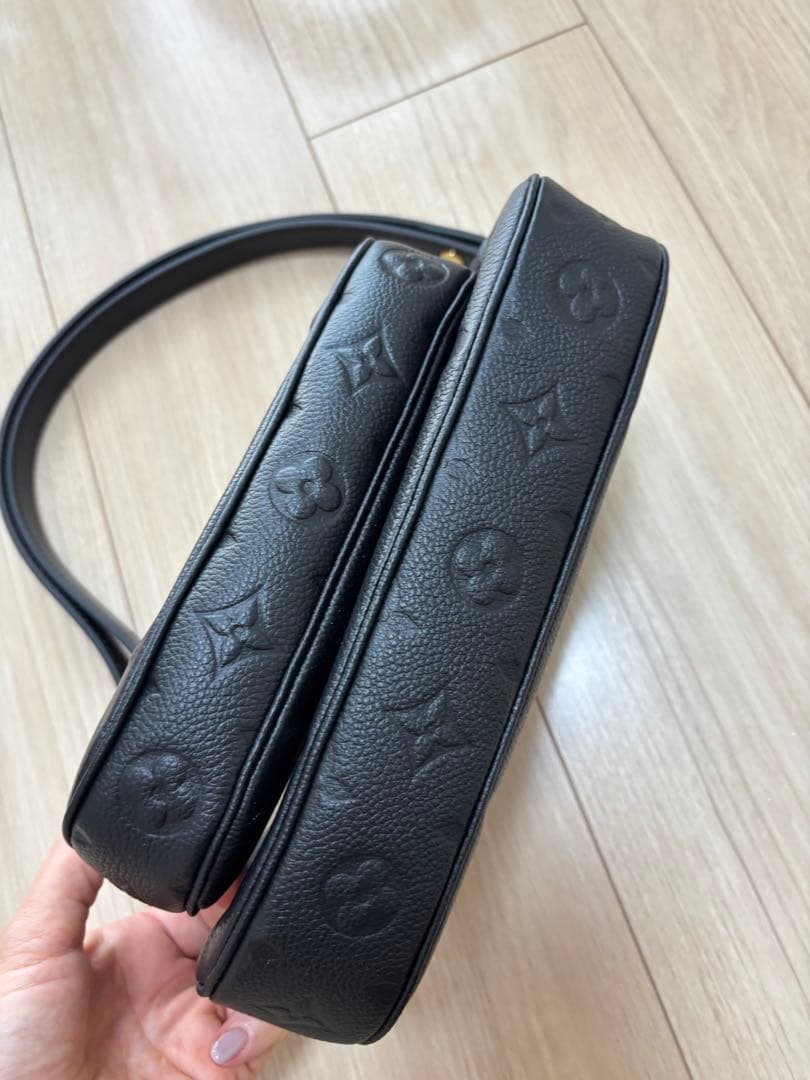 最後再値下げルイヴィトンミュルティポシェットアクセソワールアンプラント黒バッグ