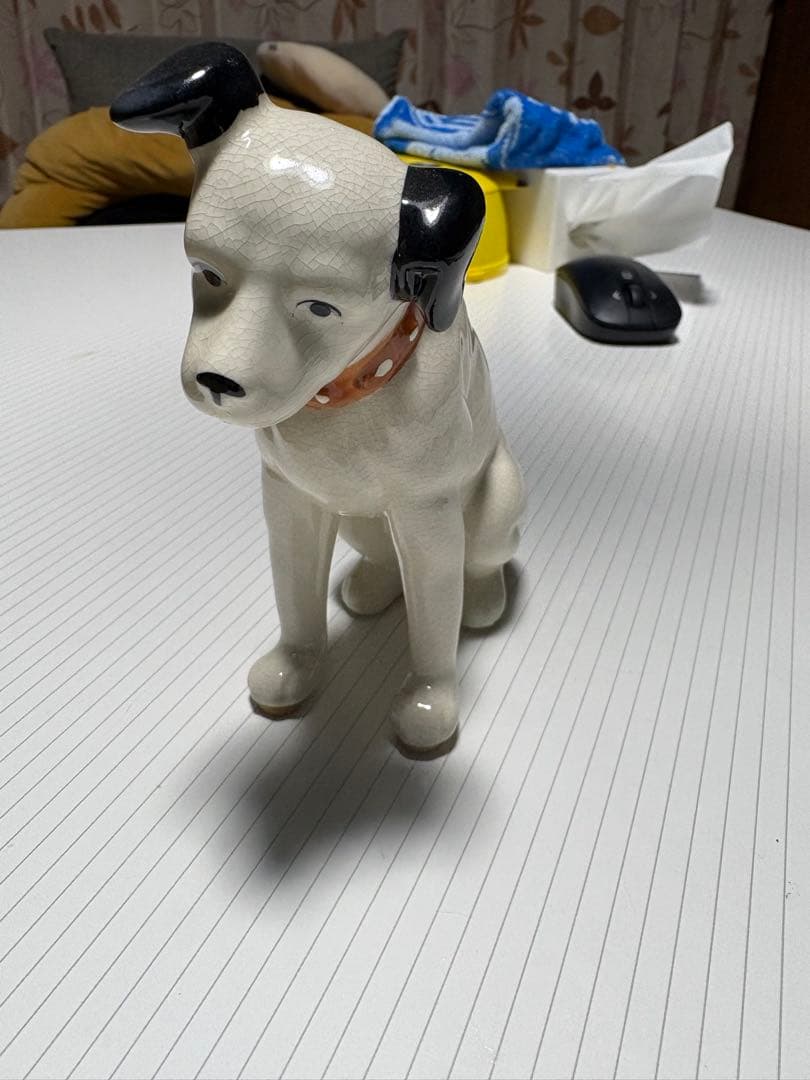 【希少】ビクター ニッパーくん 陶器 置物 Victor 昭和レトロ 犬 昭和レトロ Victor ビクター犬 ニッパーくん 陶器製 置物 | choice