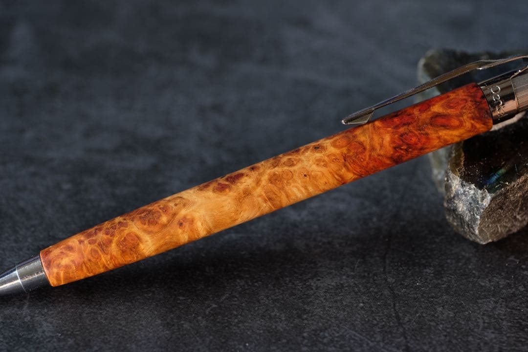 PG5木軸カスタム0229 高村杢工房 製図用シャープペンシル 花梨瘤