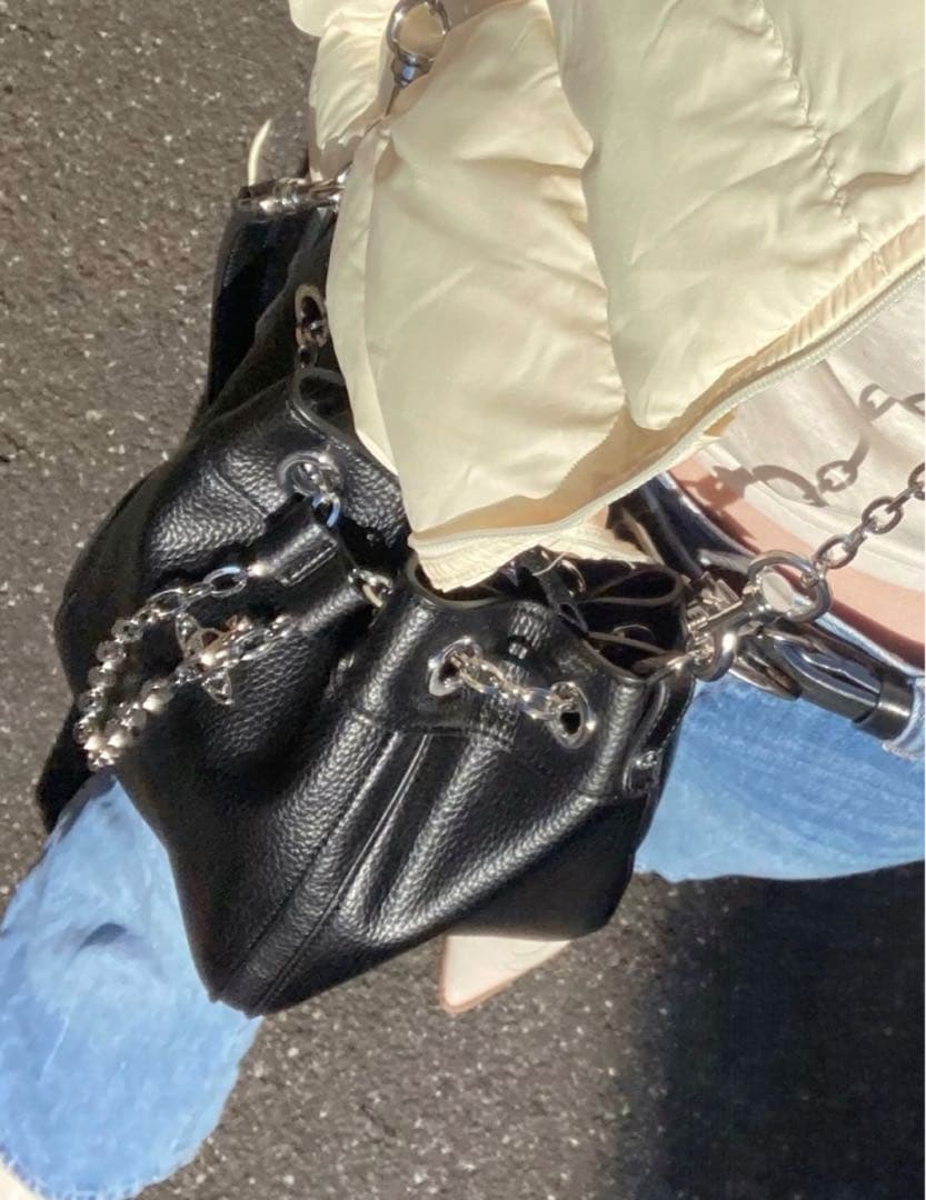 Vivienne Westwood ブラック バケットバッグ