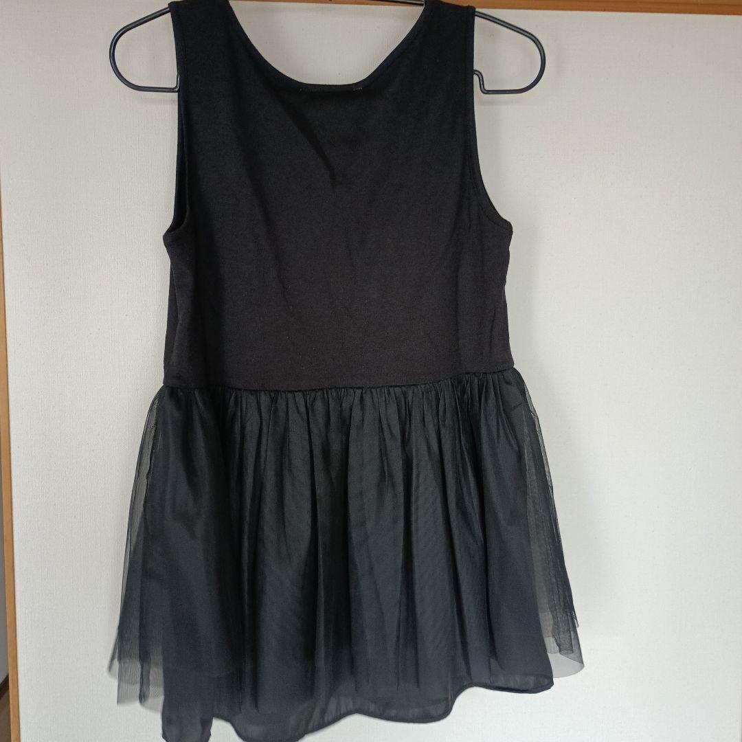 お値下げ♡BEARDSLEY ブラックタンクトップ　チュール