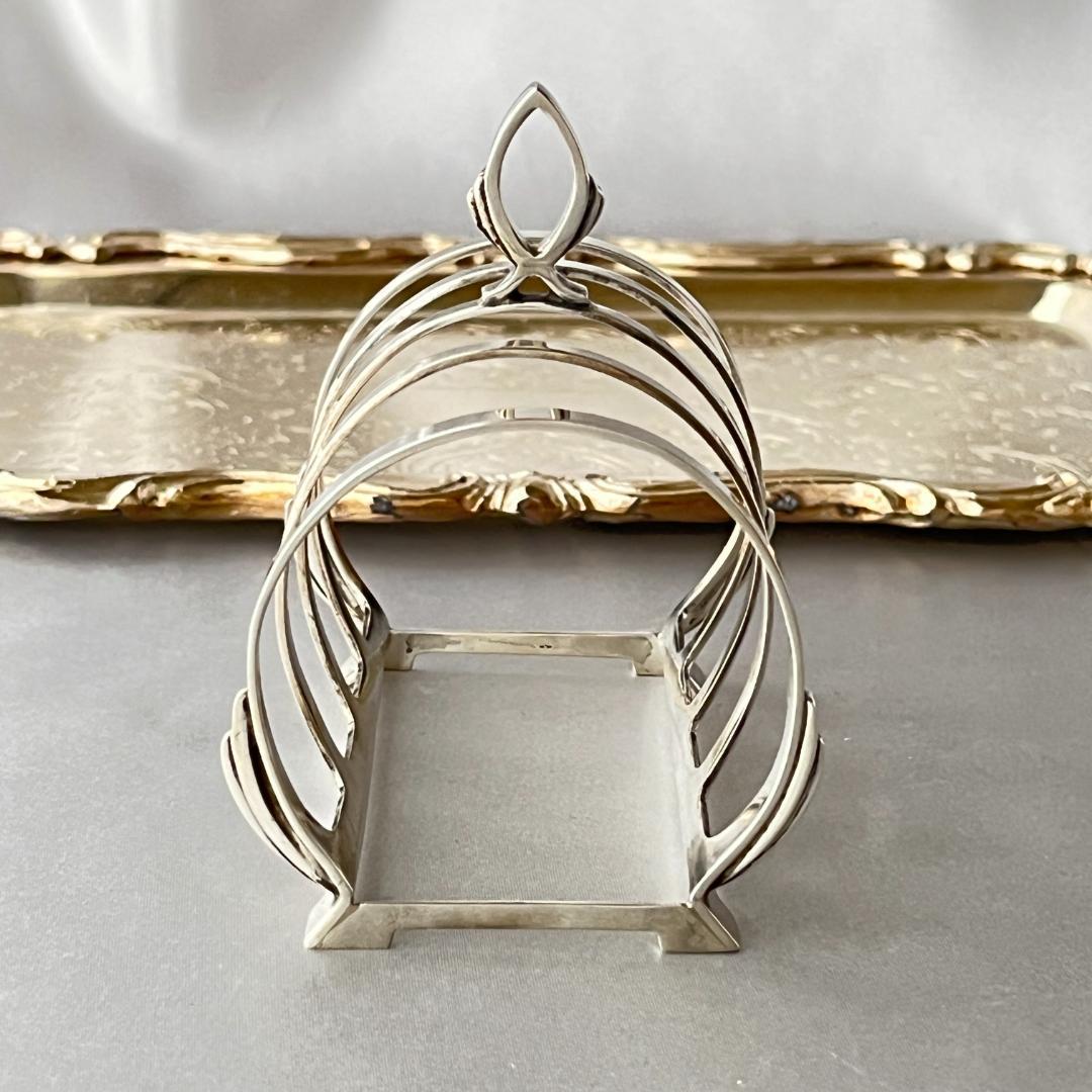 【MAPPIN & WEBB】 アール・デコのトーストラック【純銀】マッピン