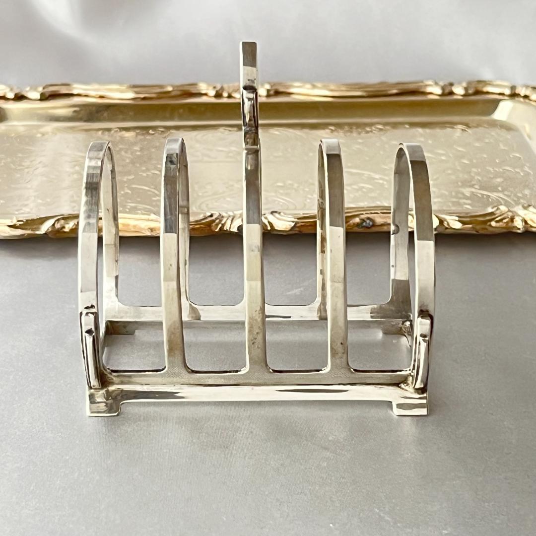 【MAPPIN & WEBB】 アール・デコのトーストラック【純銀】マッピン