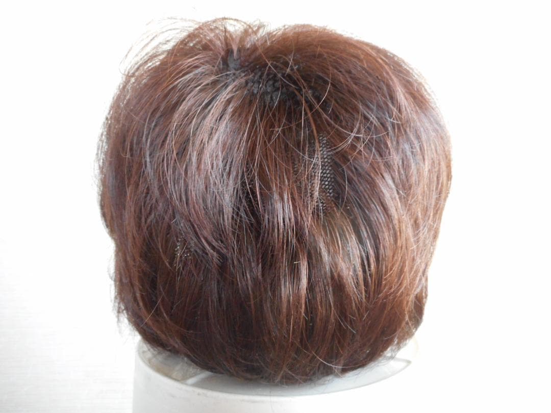 ピンクブラウン ショートボブウィッグ クリップ付き