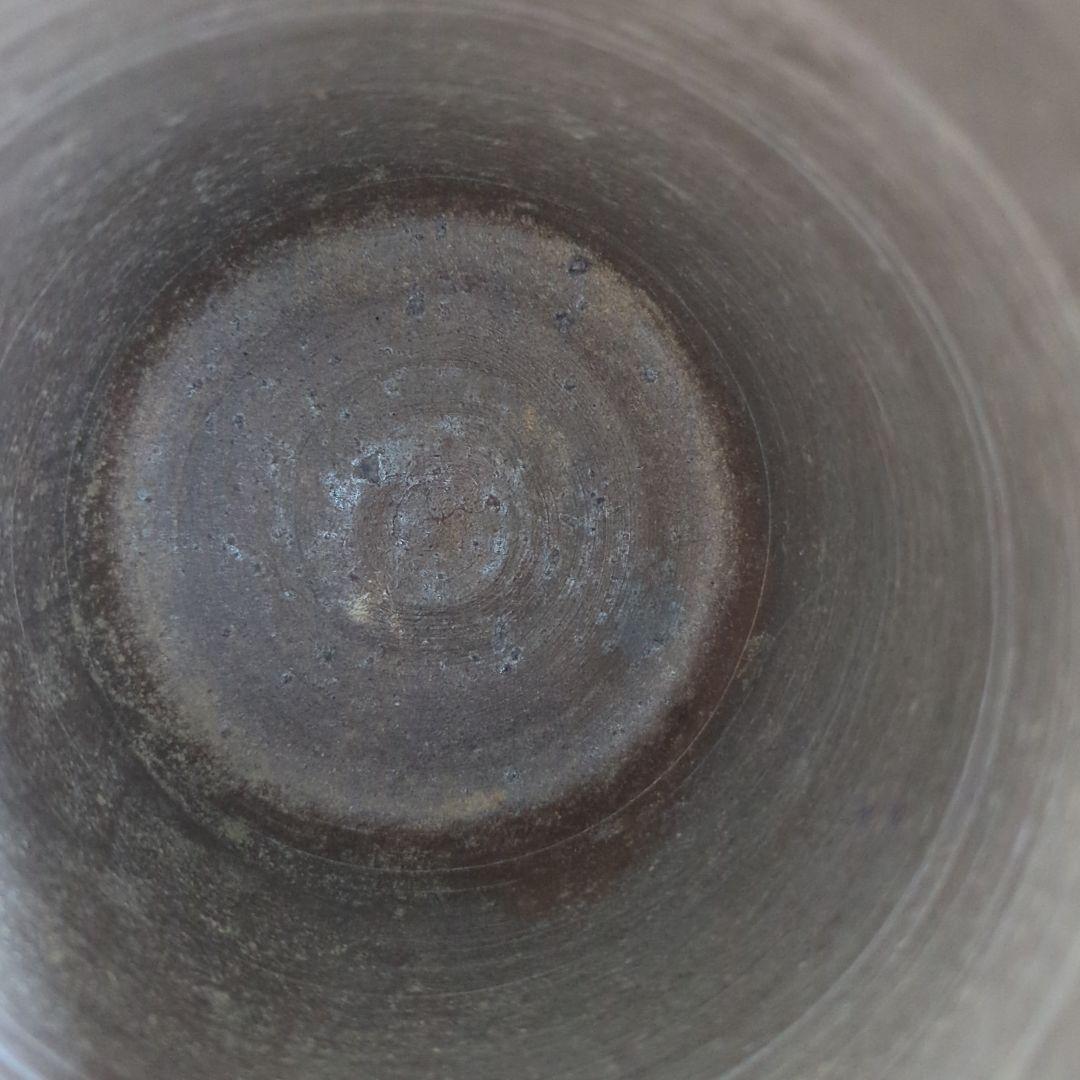 骨董品 陶芸 茶道具 備前焼 水指 細水指 宝山窯 森善一郎（陶号 宝山