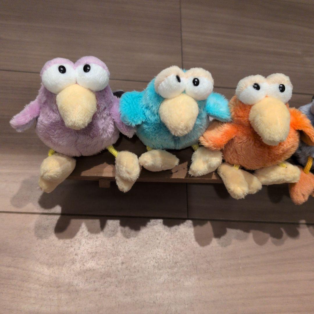 【台湾限定】nici ハチドリ　ぬいぐるみキーホルダー　5体セット