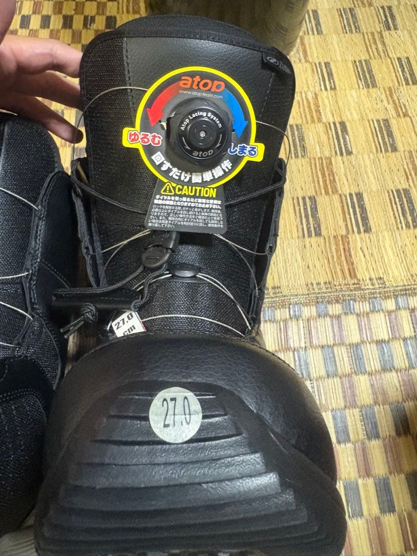 【新品】ZUMA ブラック スノーボードブーツ　ダイアル式27.0cm