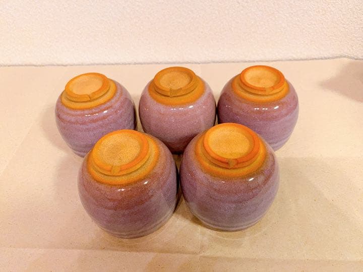 萩焼　萩むらさき　茶器揃