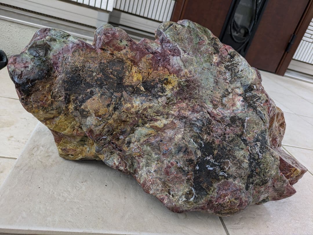 佐渡錦紅石 原石 特大 約30.6kg 天然石 赤玉石 鑑賞用 水石 希少 レア 佐渡錦紅石 原石 特大 約30.6kg 天然石 赤玉石 鑑賞用 水石 希少 レア