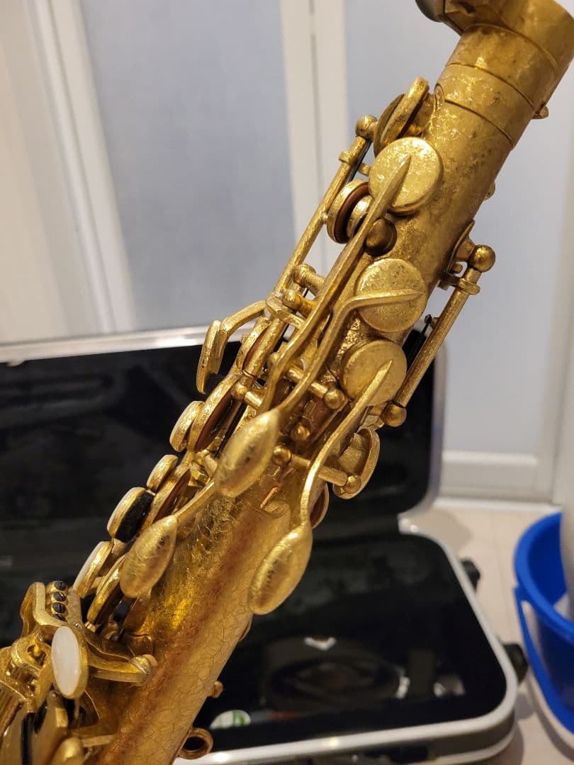 アンティグアAntigua パワーベルアルトサックス マウスピースとスタンド付き