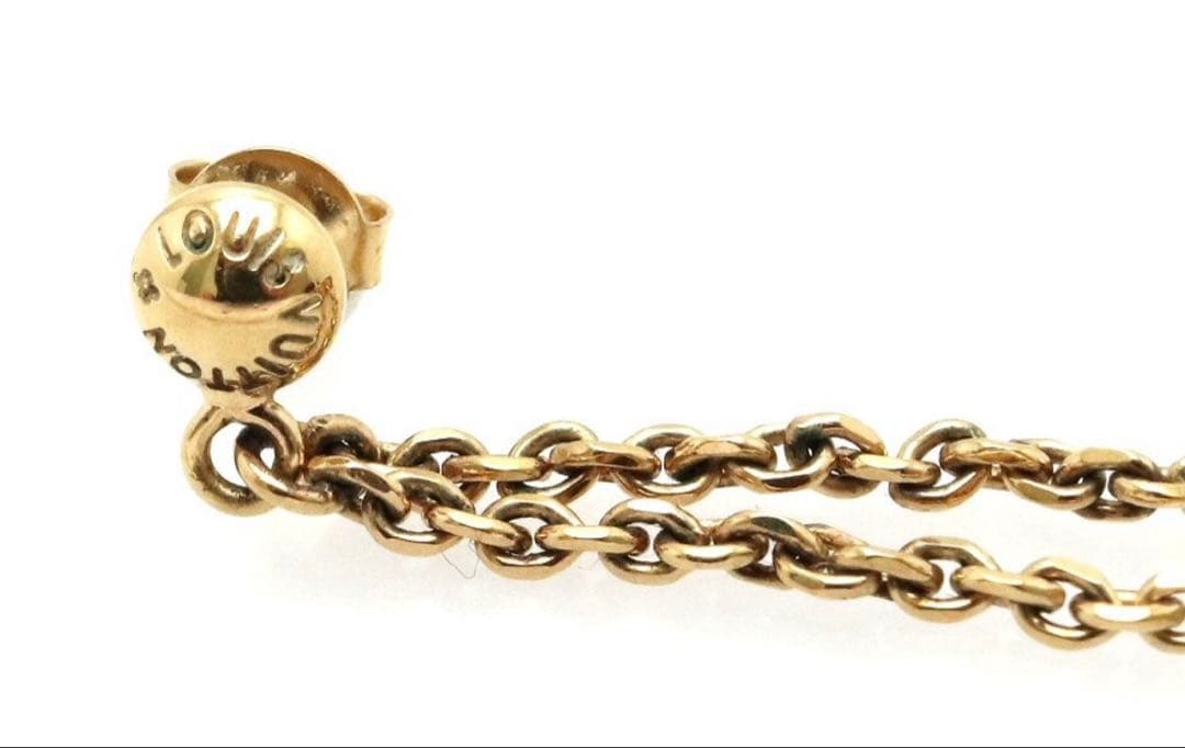 美品LOUIS VUITTON ブークルドレイユ パンダン ギャンブル ピアス