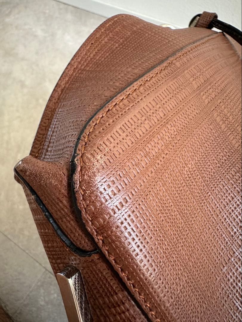 ロエベ　ビジネスバッグ　ブラウン