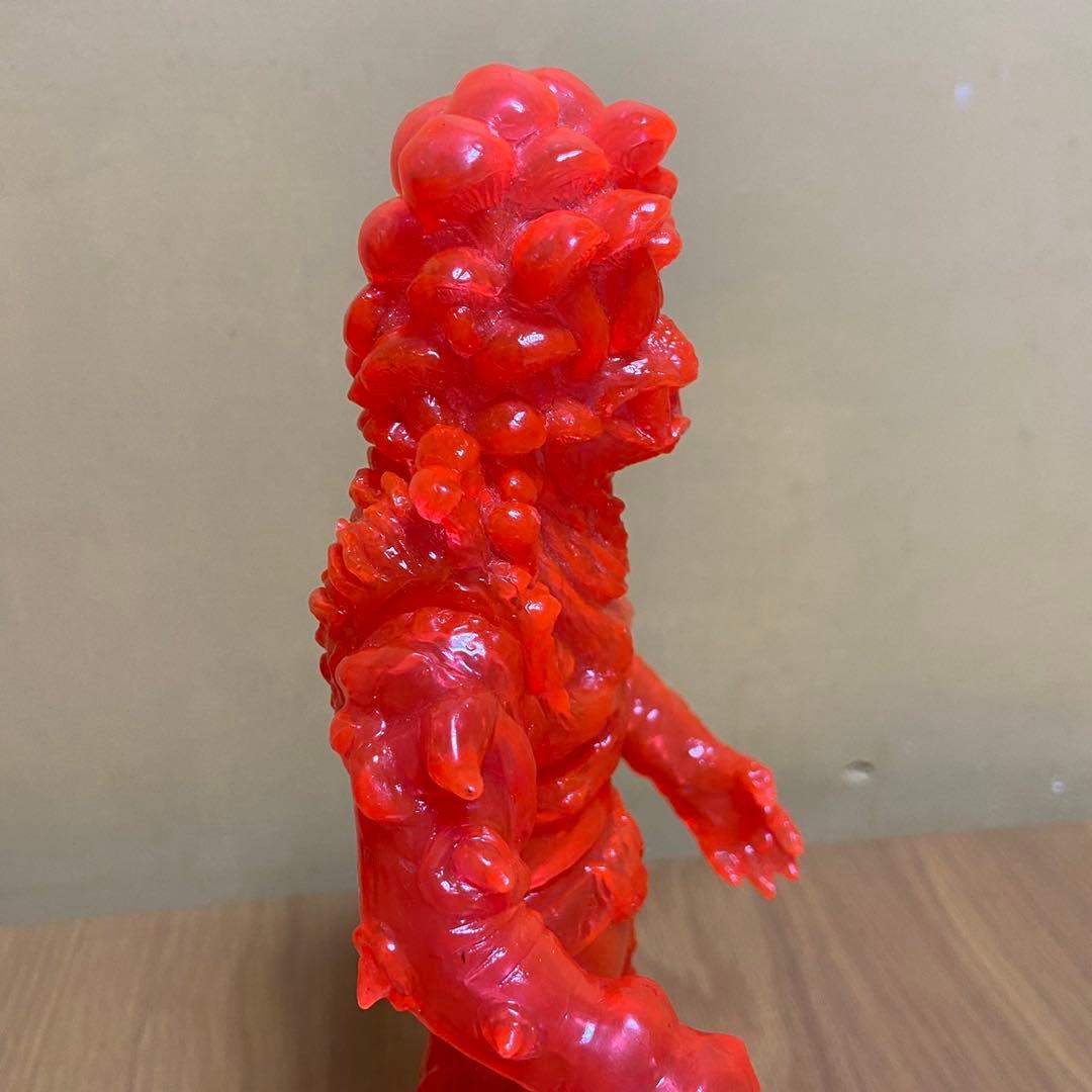 ヤモマーク　キノコ汁男 クリアオレンジ成型 未塗装 ソフビ 5415