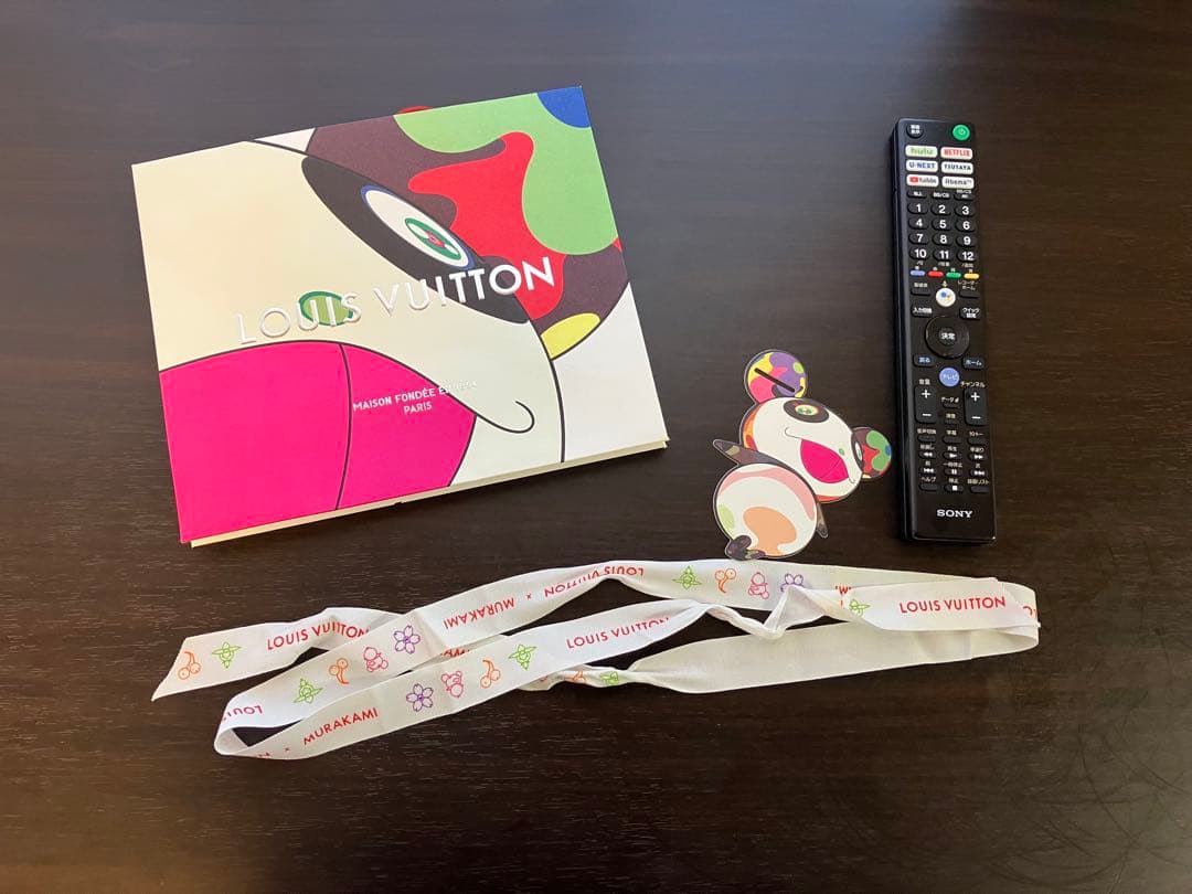 ルイヴィトン×村上隆 ショッパー&ステッカー 紙袋 パンダ リボン