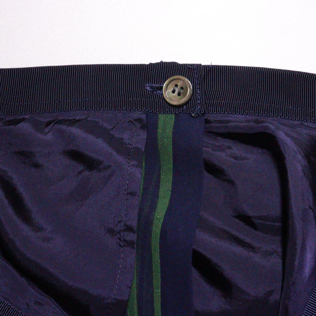 5240【極美品】サカイ　プリーツスカート ラップスカート ドット柄　M