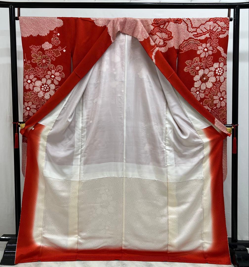 振り袖 フルセット 別誂長襦袢 ガード加工 金彩加工 刺繍入り 絞り入り 674