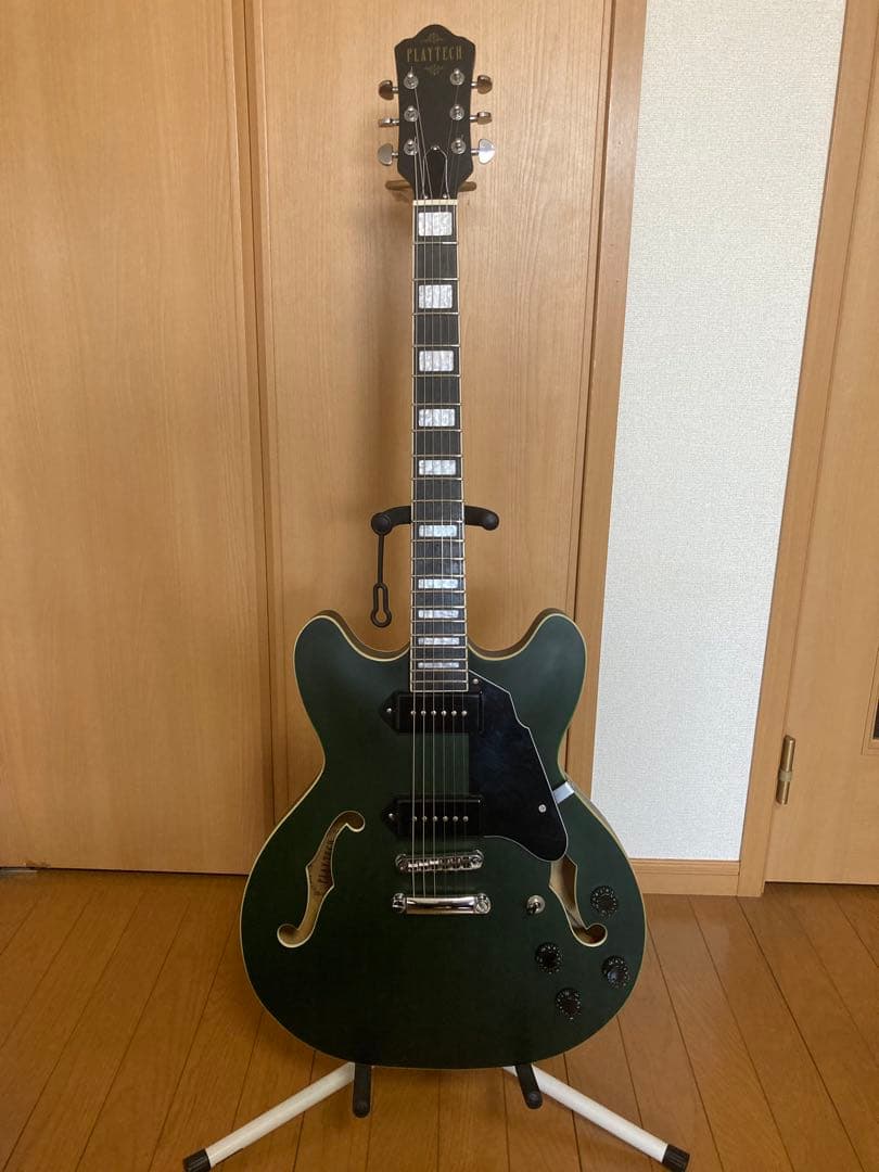z*5様 プレイテック　SA20 Green セミアコースティックギター　グリー プレイテック SA20 Green セミアコースティックギター グリーン プレイ