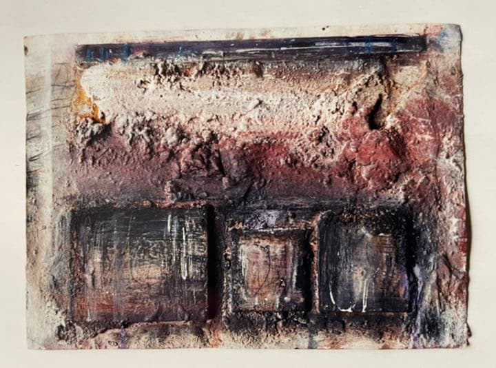 ジュリエット・ホランド : ミクストメディア作品   額装