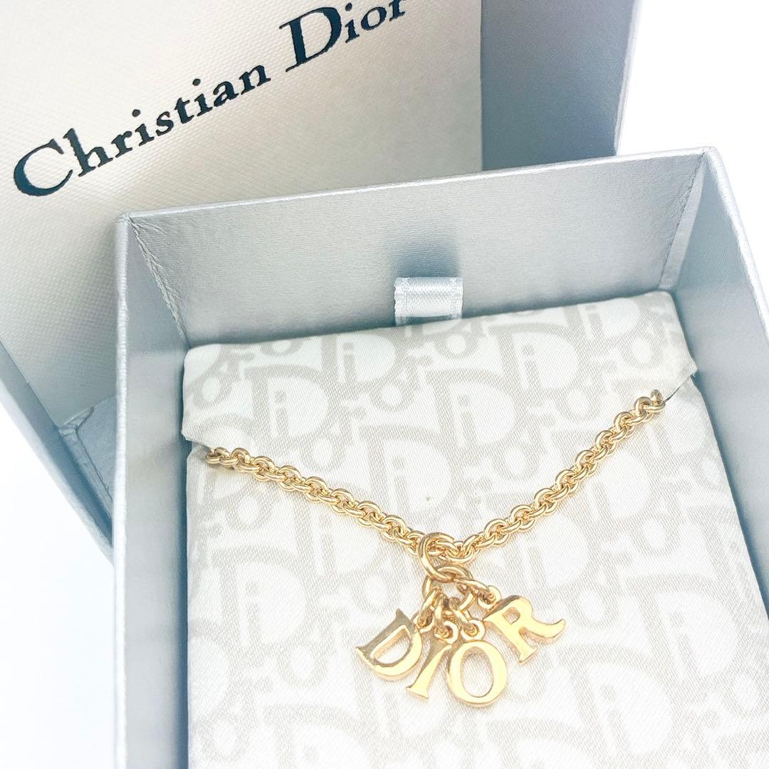 2993-1 保存箱付き極美品✨ Dior ネックレス CD ロゴ 希少 刻印 - メルカリ