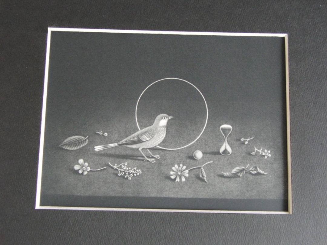 長谷川潔、時　静物画、厳選、希少画集・額装画、新品高級額 額装付