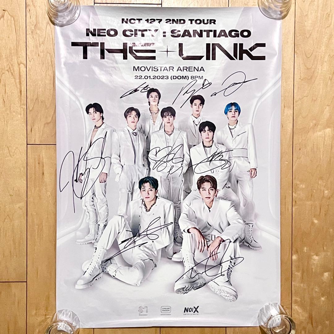NCT127 直筆サイン入り 大判ポスター THE+LINK SANTIAGO NCT127 直筆サイン入り 大判ポスター THE+LINK SANTIAGO NCT127 直筆