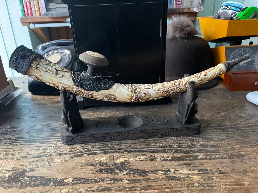 アンティーク 阿片 煙管 アヘンパイプ 煙管筒 中国骨董 中国古玩 古