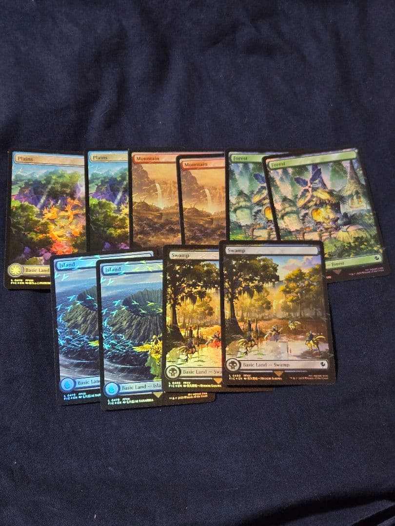 MTG 英語版 チョコボトラック・Foil 基本土地セット チョコボバンドル