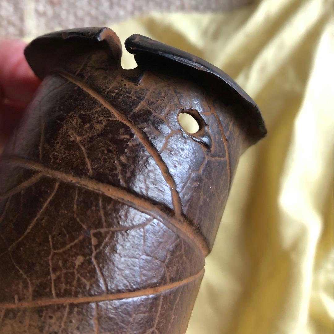 蓋置 一葉 須賀月真氏作 共箱入