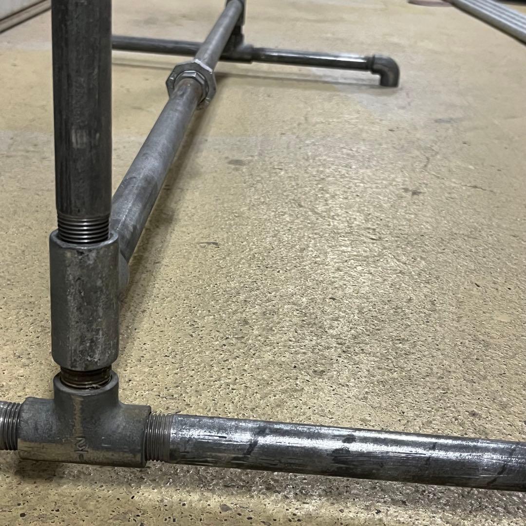 ガス管ハンガーラック【部分光沢仕様】　インダストリアル