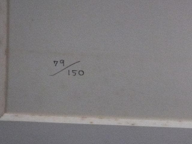 現代美術 菅井 汲 直筆サイン 『グループ3』シルクスクリーン 1127B