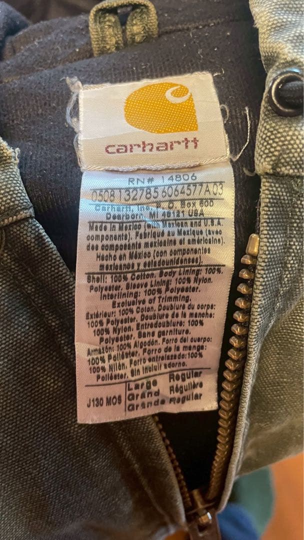 Carhartt J130 アクティブパーカー made in USA Lサイズ