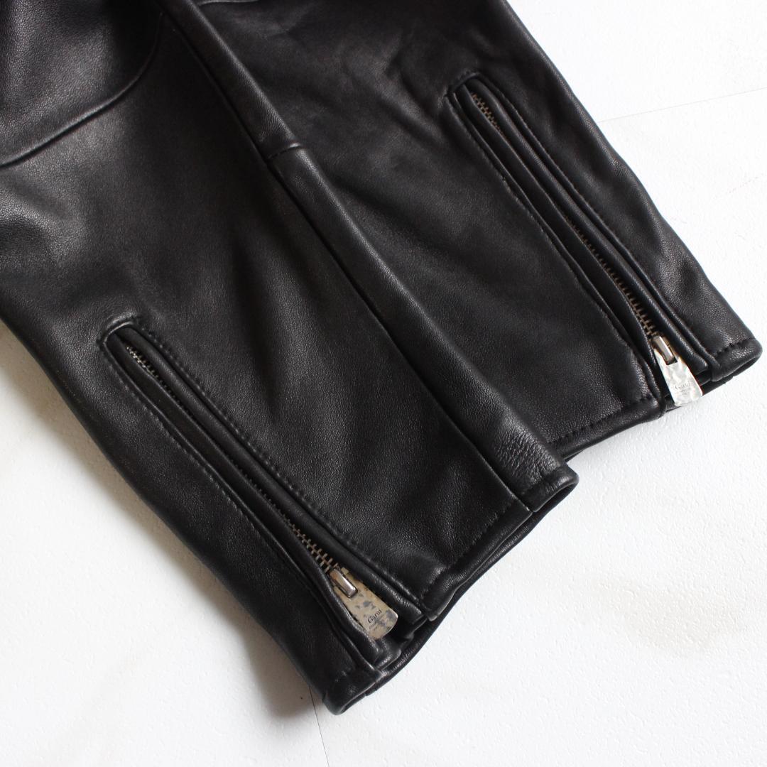 極美品】ガルニ レザージャケット ブラック L ラムレザー