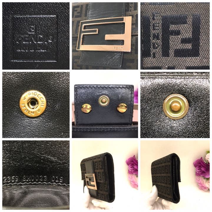 最終お値下げ‼️⭐️存在感バツグン❤️FENDI❤️ズッカ柄 三つ折り