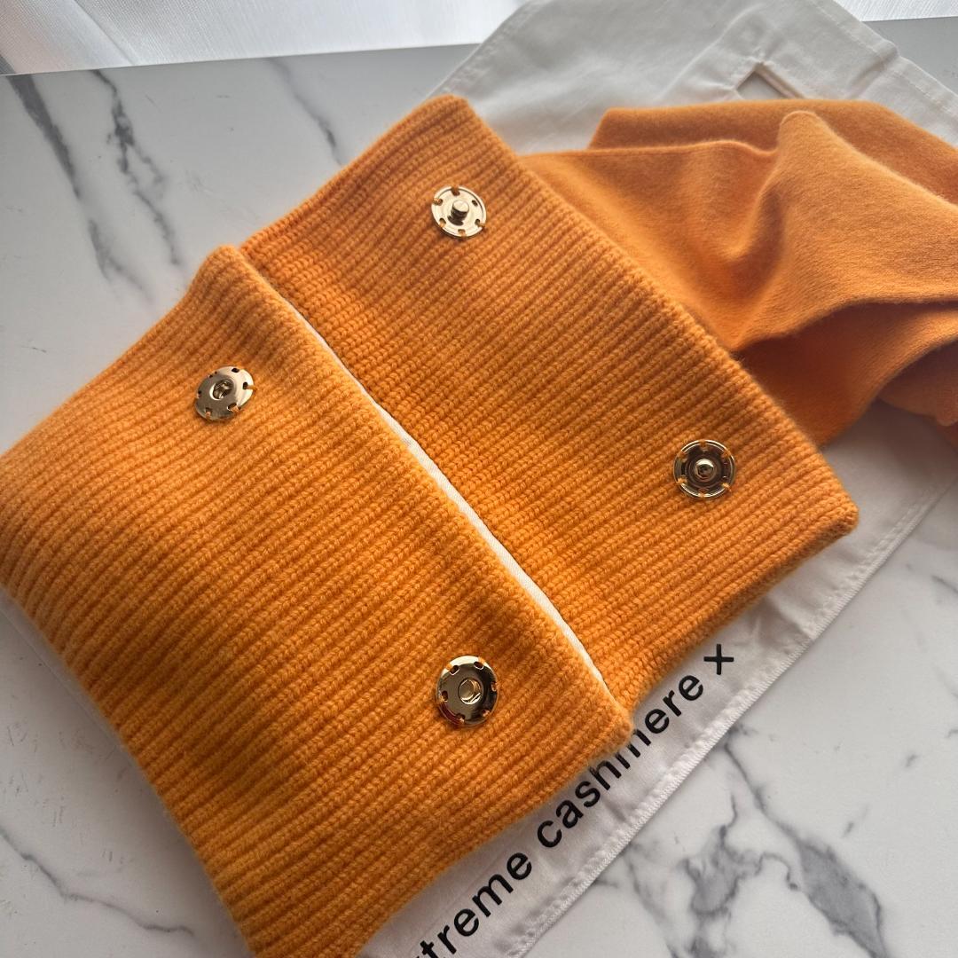 【極美品】Extreme Cashmere　ショルダーバッグ　オレンジ　カシミヤ