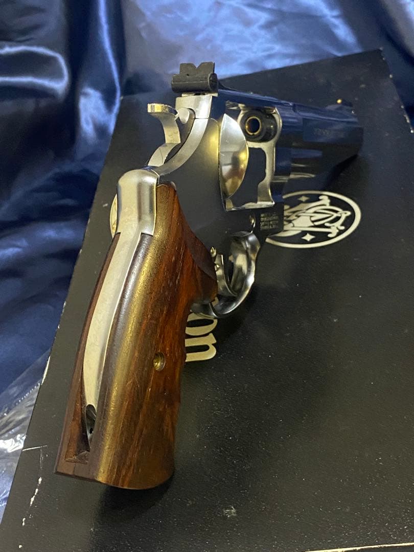 タナカ S&W M627 ガスリボルバー キムアーレンズグリップ付き