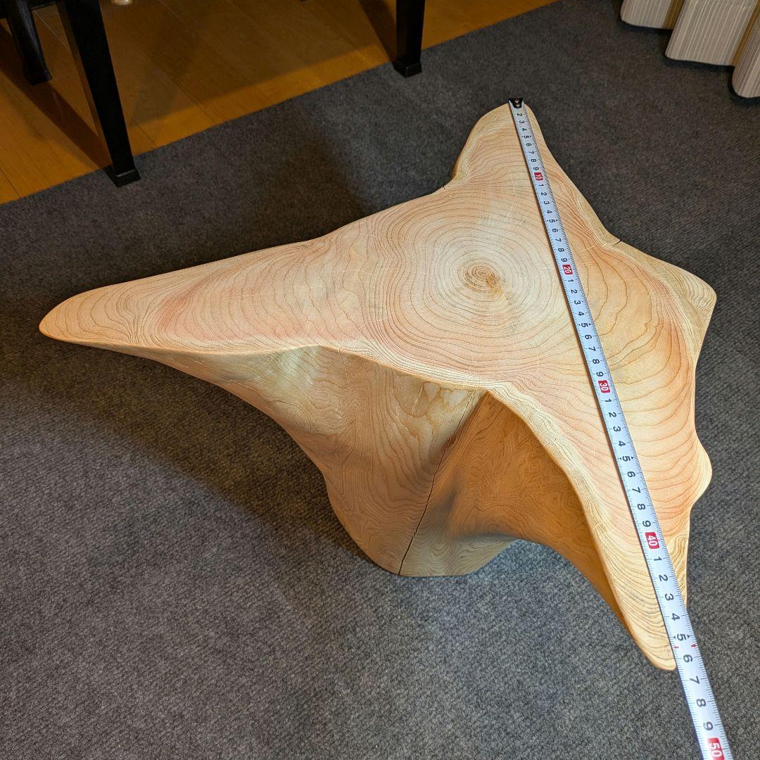 檜　切り株　丸太　椅子　スツール　　 　高さ約33㎝