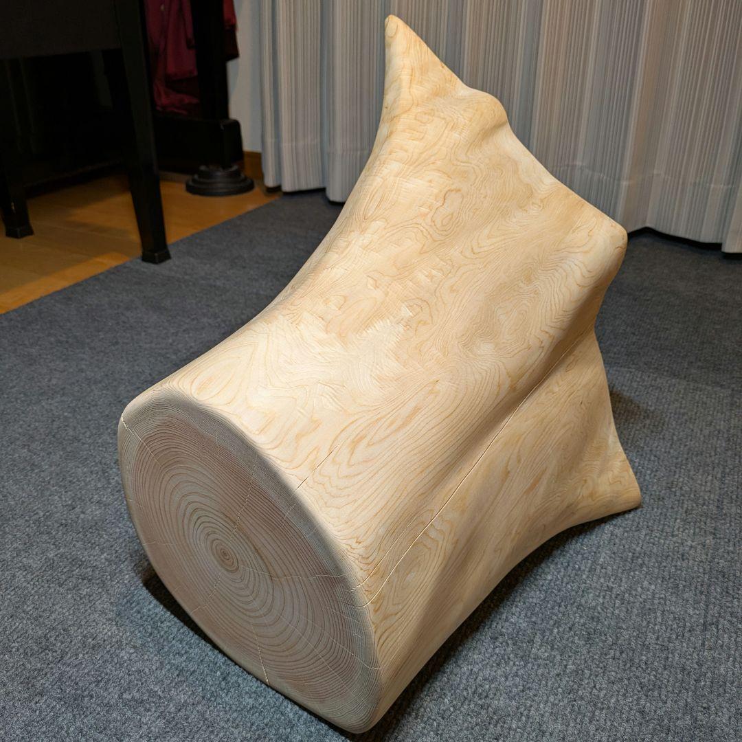 檜　切り株　丸太　椅子　スツール　　 　高さ約33㎝