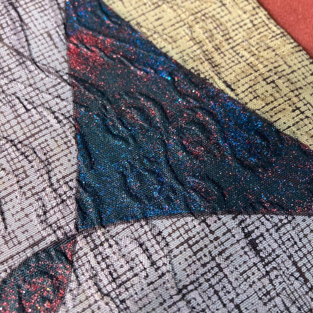 FF-212 袋帯 全通 洒落袋帯 モダン 膨れ織 正絹 芯なし 正絹 柔らか