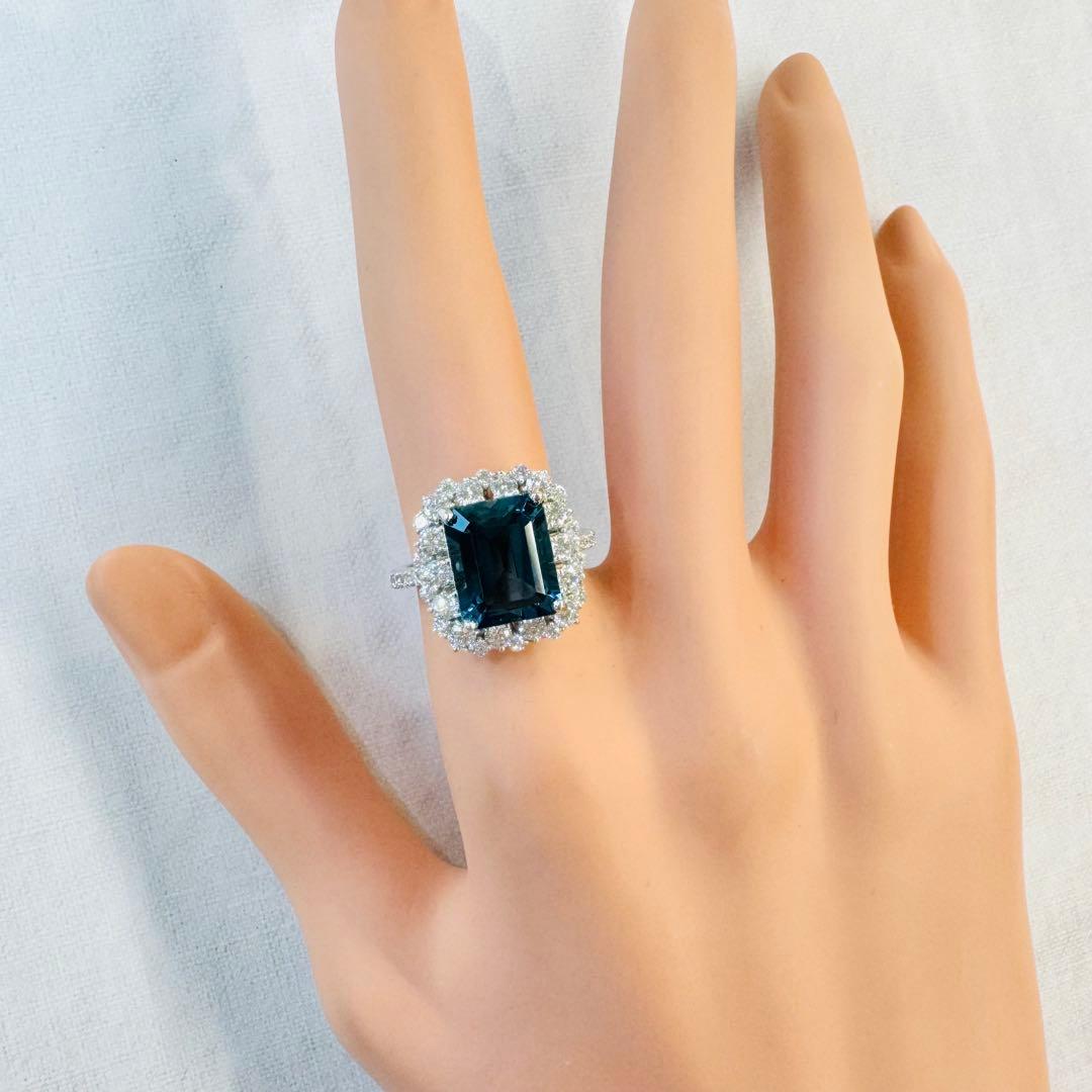 専用です☆PTロンドンブルートパーズリング　BT:5.17ct D:1.18ct