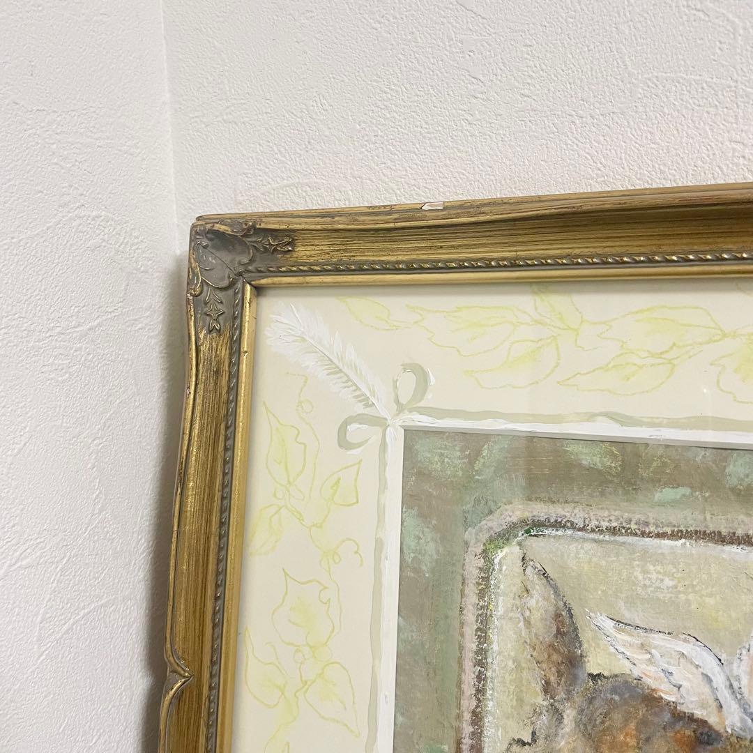 八木道子「ANGELIQUE／アンジェリーク」肉筆画額装絵画