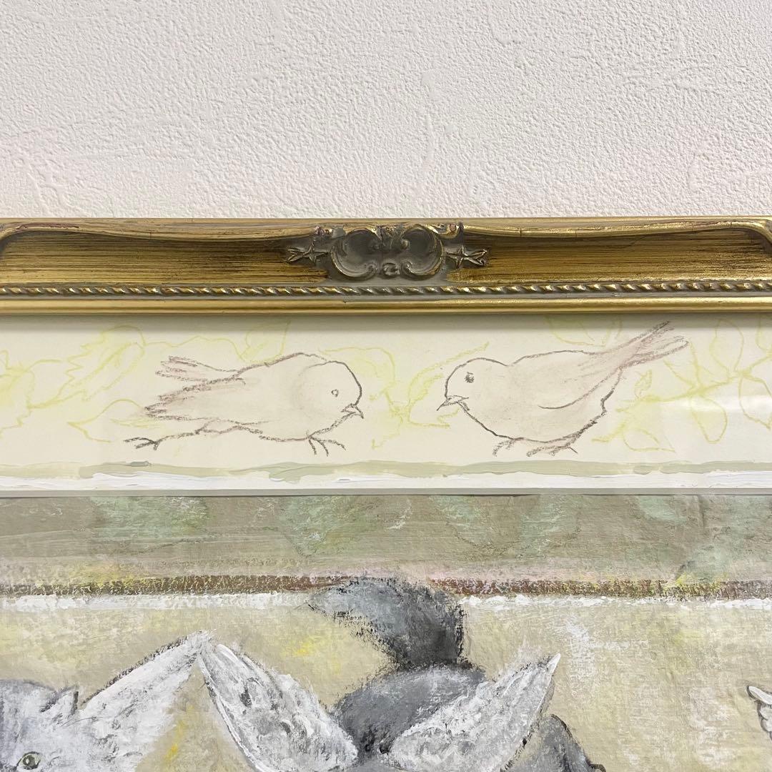 八木道子「ANGELIQUE／アンジェリーク」肉筆画額装絵画