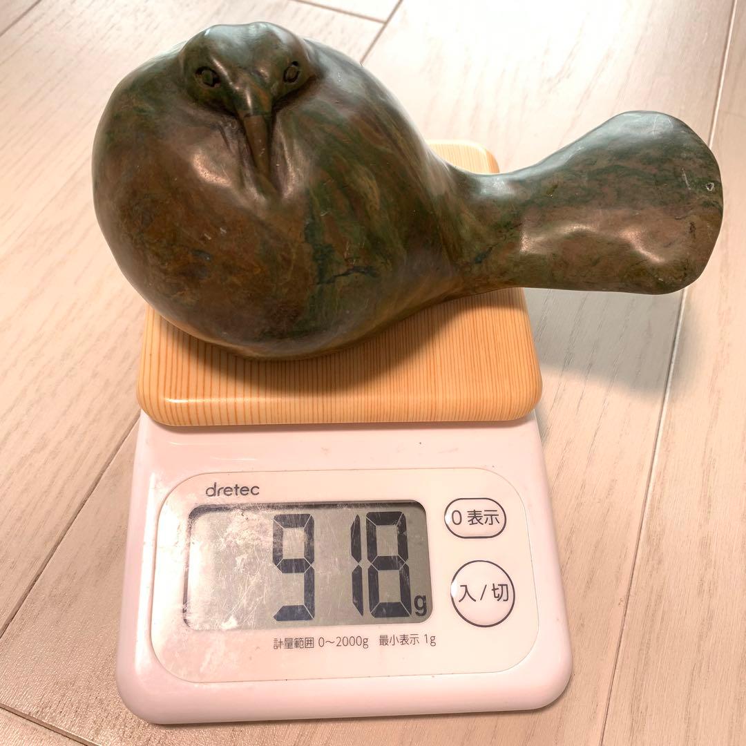 オブジェ 動物 置き物 大理石 彫刻 アンティーク 工芸品