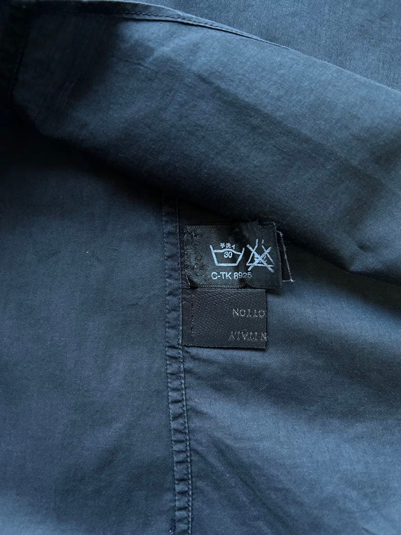 90s prada cotton shirt (38) dark navy