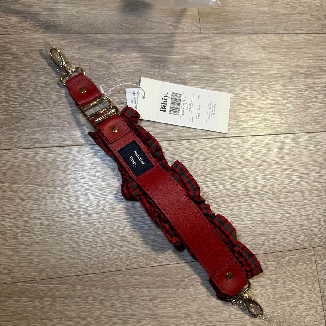 familiar × Bibiy. HAND STRAP RED