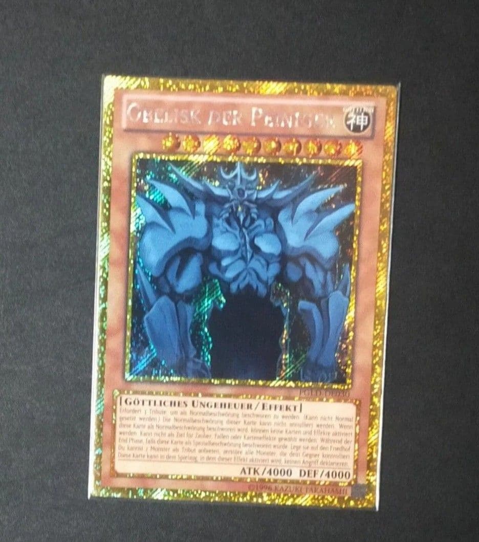 希少】オシリスの天空竜＆オベリスクの巨神兵 ドイツ語版ゴールド