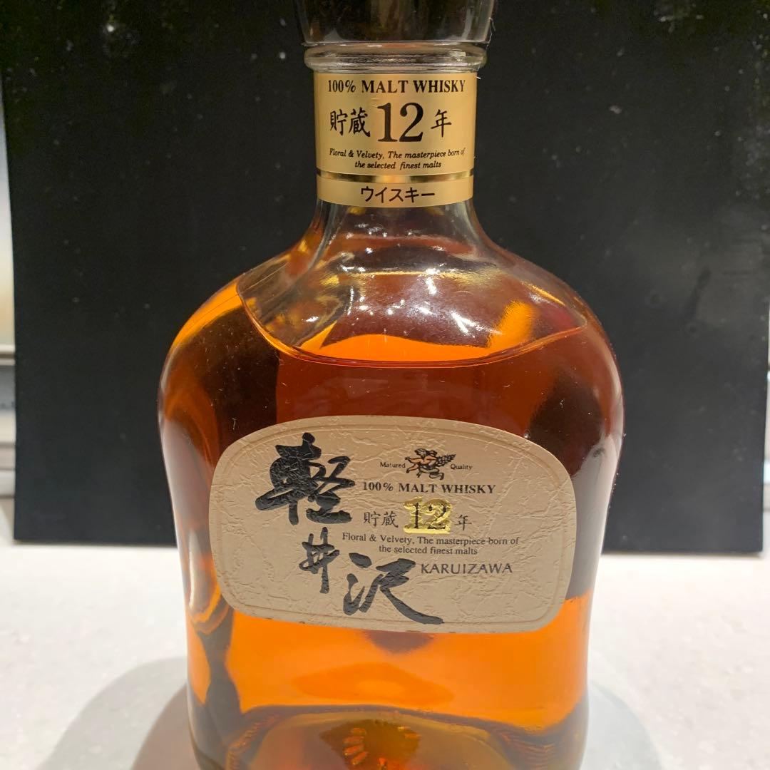 軽井沢貯蔵12年100％モルトウイスキー上箱付き(箱無傷)お値下げしま