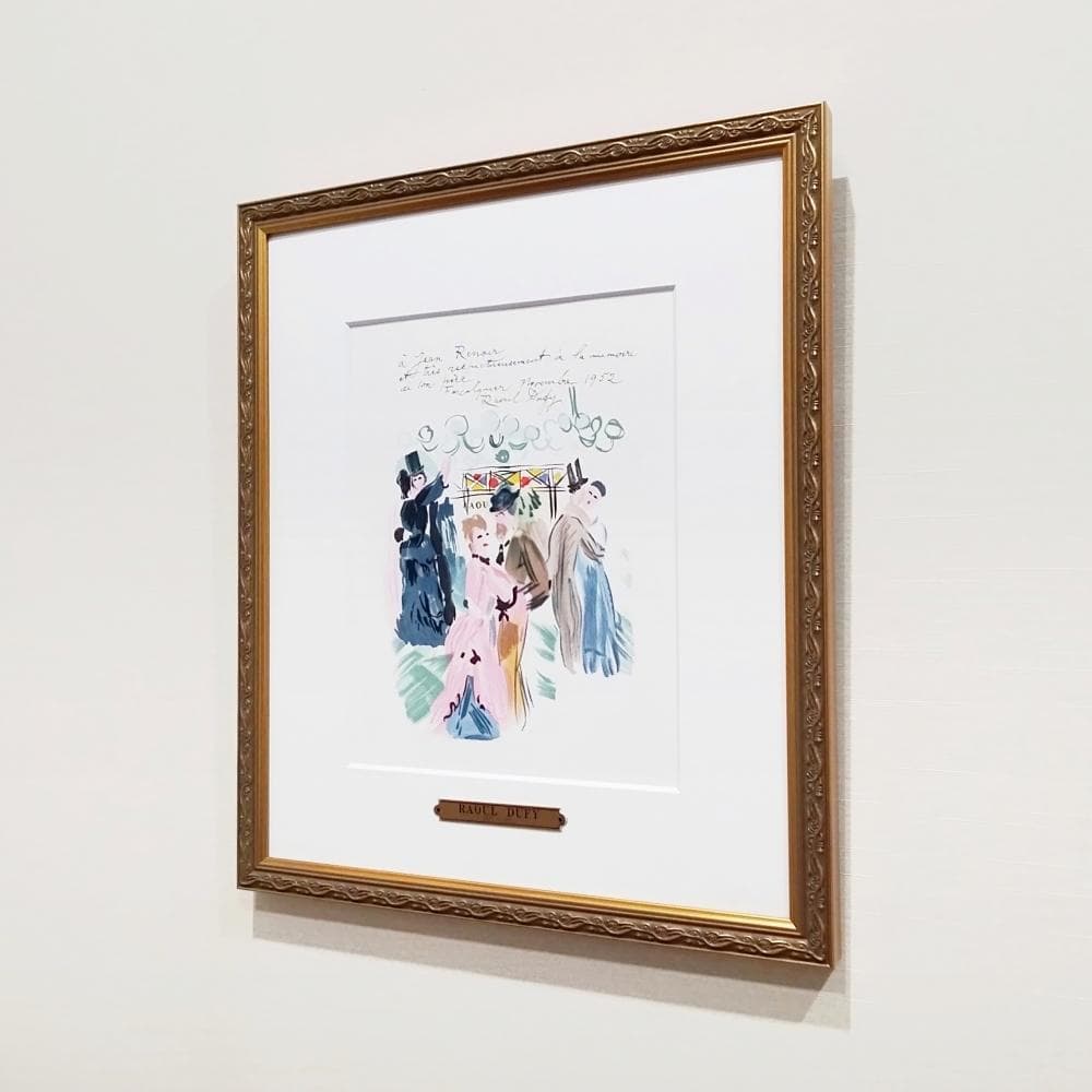 ラウル・デュフィ 画家への手紙 ルノワールに捧ぐ 1965年 リトグラフ 版画