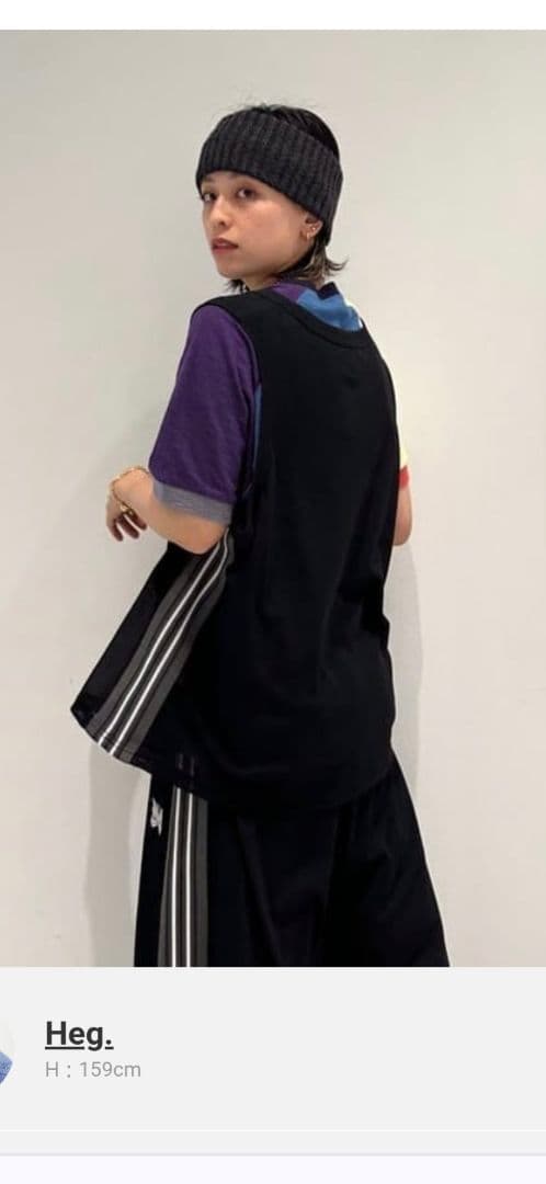 【BEAMS BOY別注】NEEDLES ／ポリエステルメッシュタンクトップ