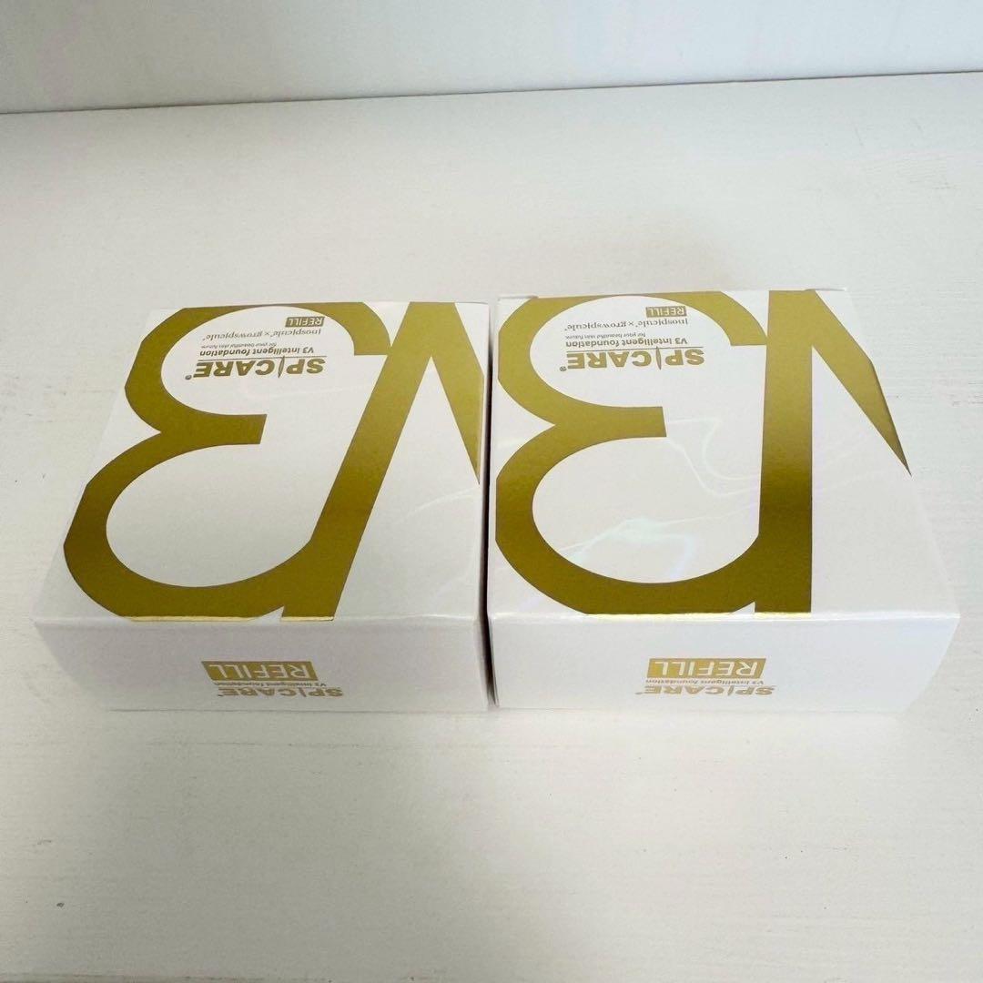 スピケアV3インテリジェントファンデーション★詰替×2個★ 正規品 ロット番号付