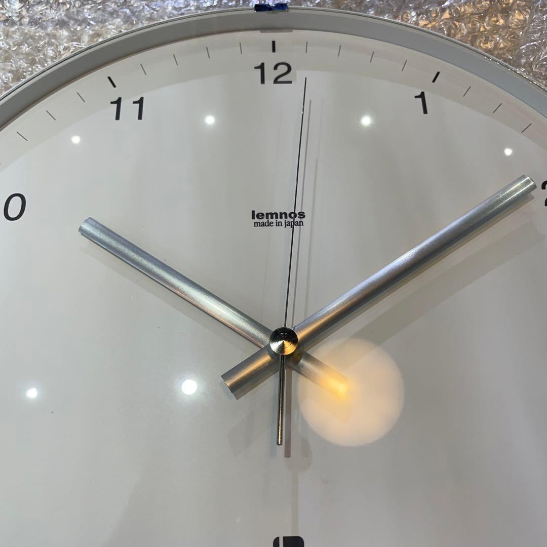 Lemnos North clock 白　掛時計